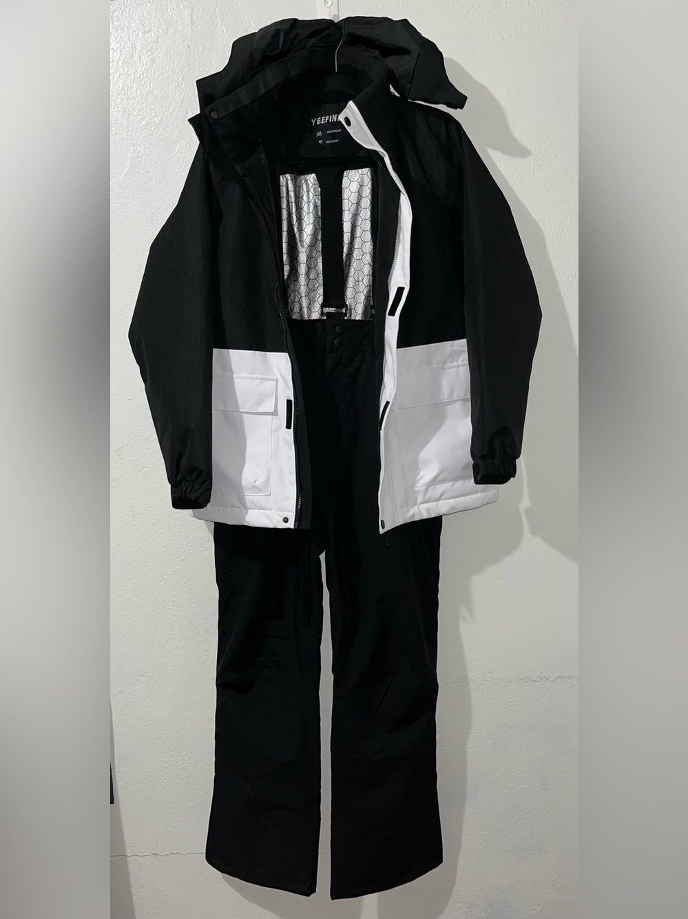 Yeefine Women's Ski Suit Two Piece Snowsuits Waterproof Snowboard Suit, New Sz S